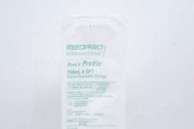 Medrad 150-FT-Q Mark V ProVis Sterile Disposable Syringe 150mL & QFT (x)